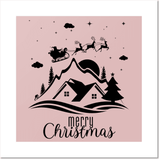 Merry Christmas Posters and Art